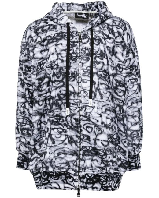 Haculla Blue Zip-Up Hooded Jacket for men