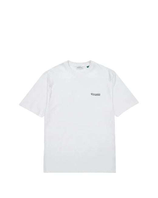 Edmmond Studios White Media Company Graphic-Print T-Shirt for men