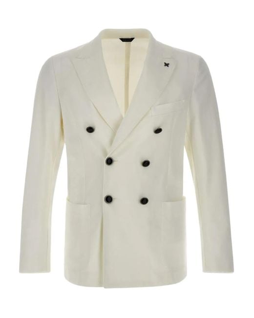 Emanuel Ungaro White Double-Breasted Blazer for men