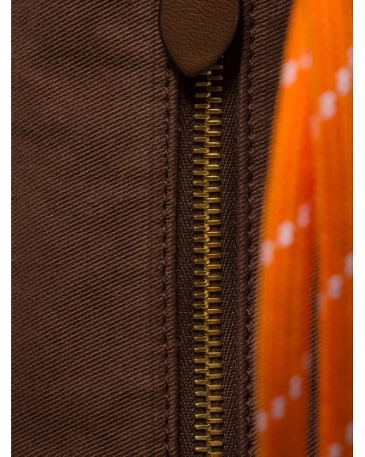 Bolso Gabardine mini con logo Miu Miu de color Brown