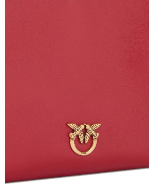 Borsa A Tracolla Con Placca Love Birds di Pinko in Red