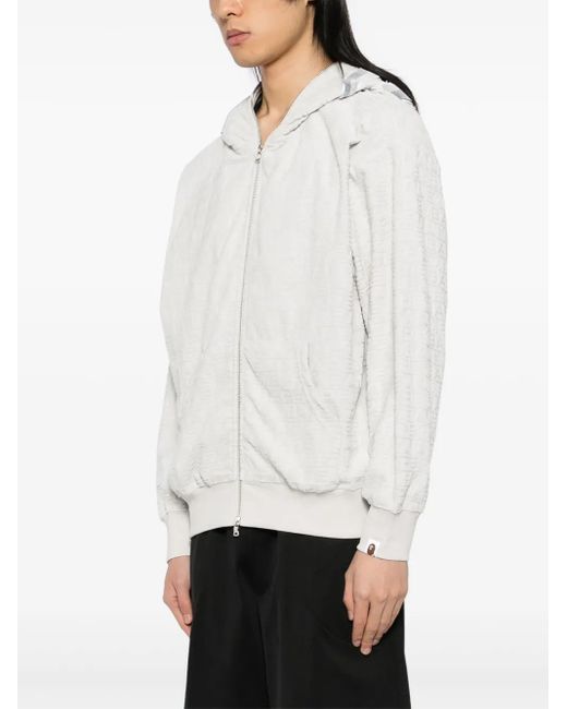 A Bathing Ape White Monogram Jacket for men