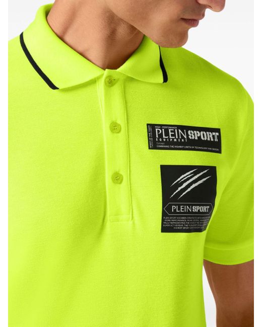 Philipp Plein Poloshirt mit Logo-Print in Yellow für Herren