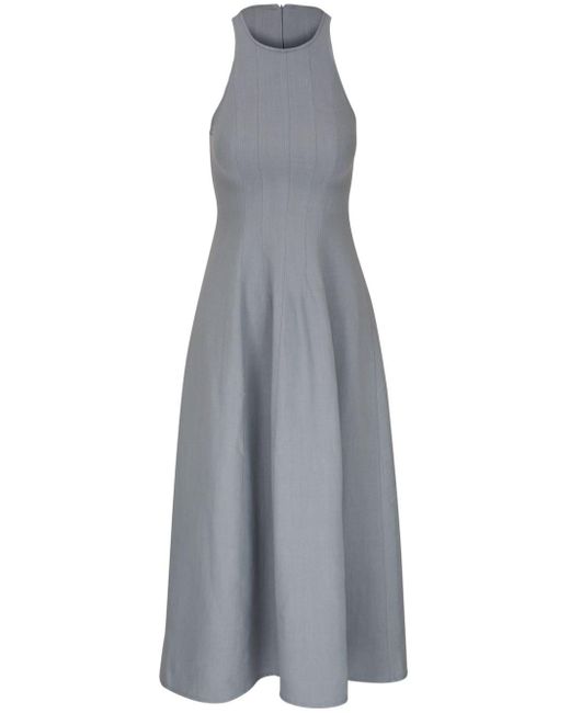 Brunello Cucinelli Gray Sleeveless A-line Dress