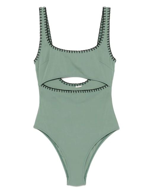 Nanushka Green Sorena Swimsuit