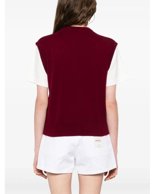 Camiseta a capas Sandro de color Red