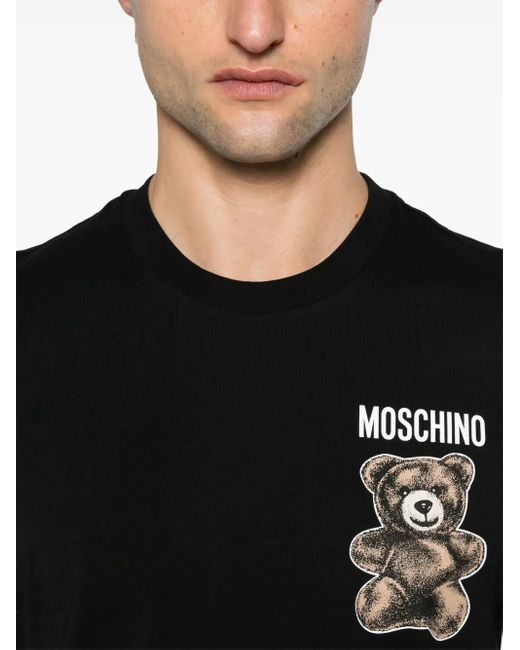 メンズ Moschino テディベア Tシャツ Black