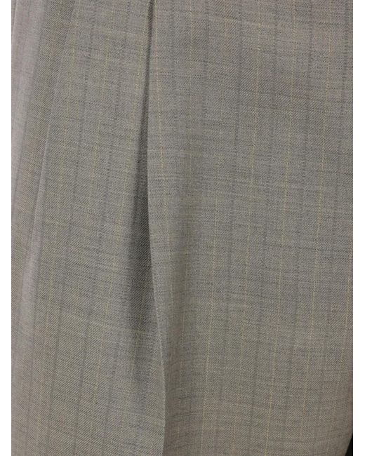 Auralee Gray Wool Trousers for men