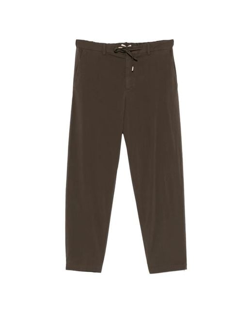 Briglia 1949 Gray Covent Drawstring-Waistband Trousers for men