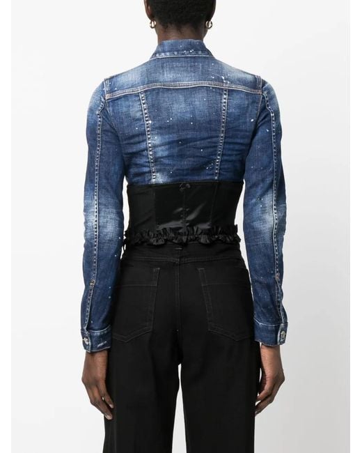 DSquared² Denim Jack in het Blue