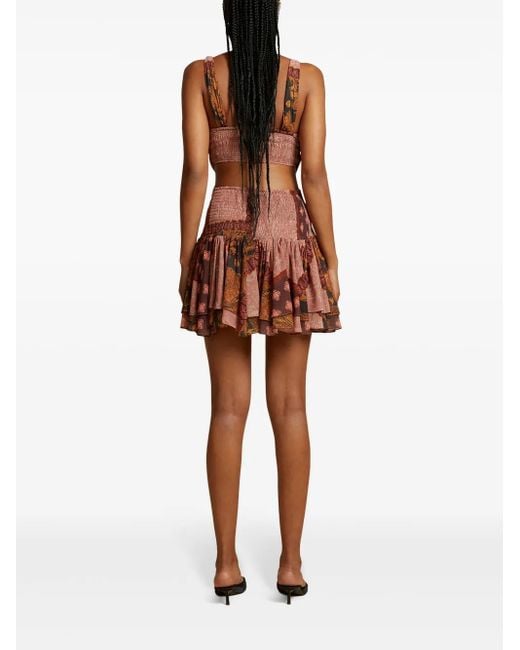 Donde Esteban Brown Estrellitas Dress