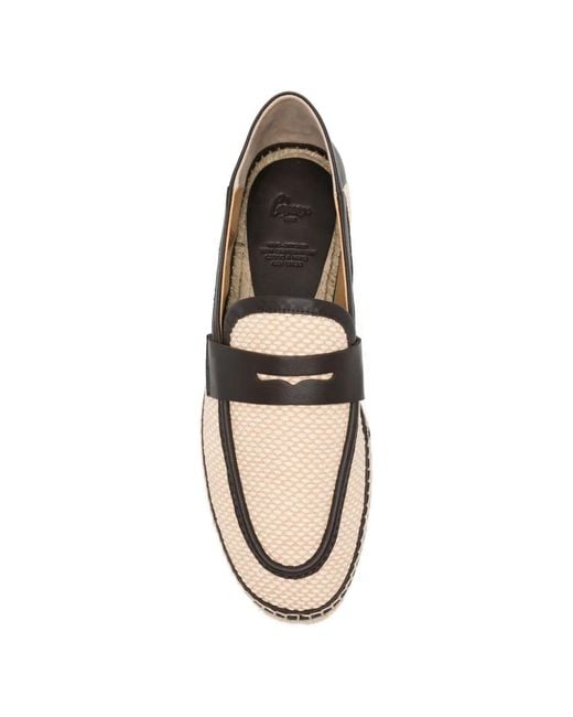 Castaner White Norris Leather-Trim Espadrilles for men