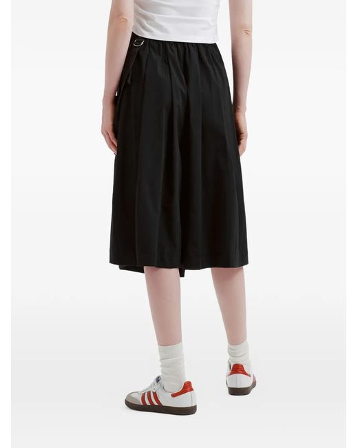 Izzue Black Buckle-Detail Skirt