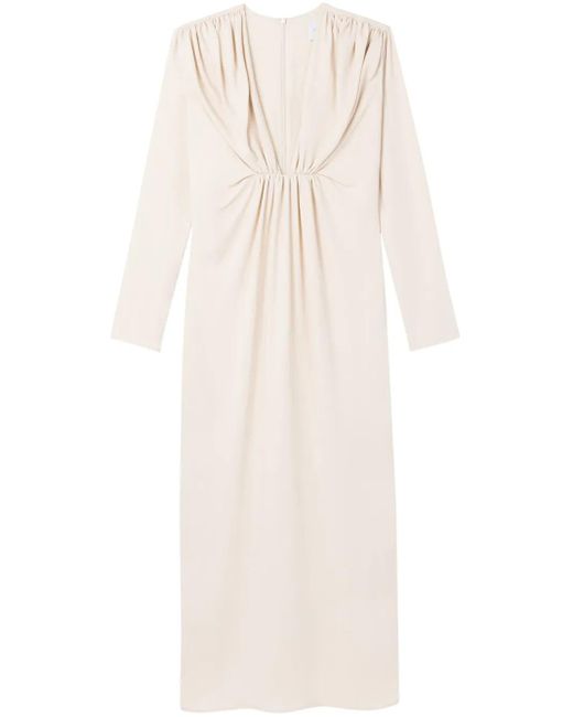 AZ FACTORY Aphrodite Gesmockte Midi-Jurk in het White