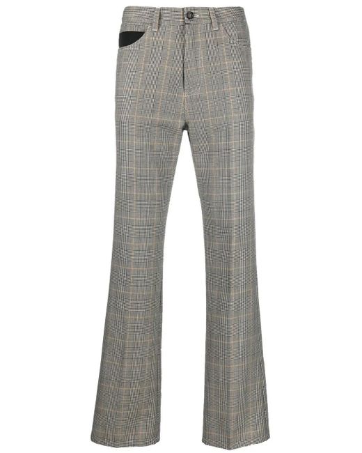 Marni Gray Prince Of Wales Straight Leg Trousers for men