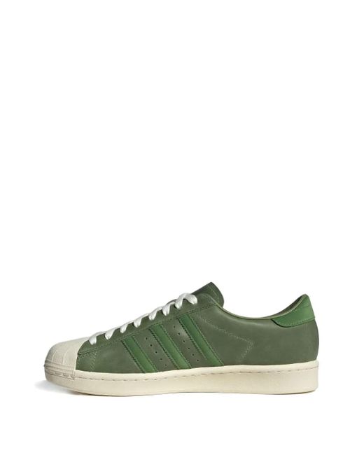 Adidas Green Superstar Vintage Sneakers