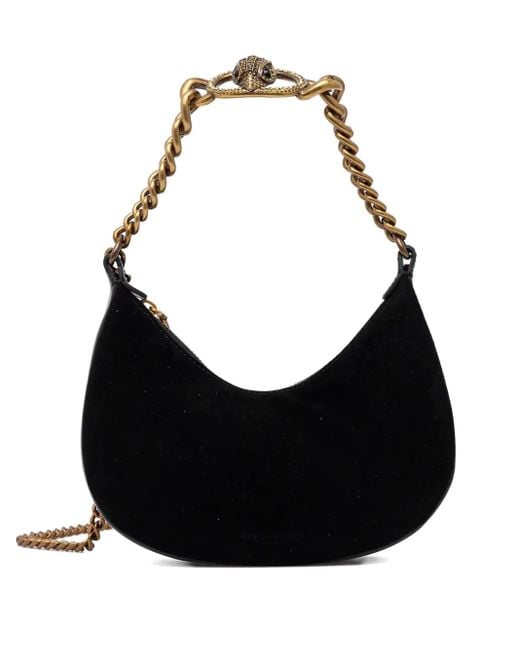 Kurt Geiger Black Chelsea Chain-Handle Suede Handbag