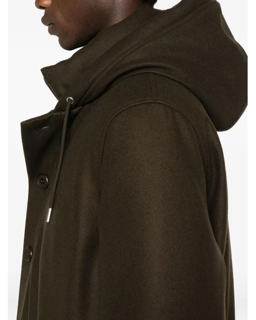 Sandro Parka Met Capuchon in het Brown voor heren