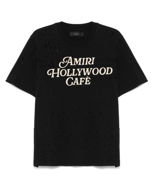 Amiri Hollywood Cafe Mini Tee For in Black for Men | Lyst UK