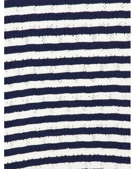 Top A Rayas Sea de color White