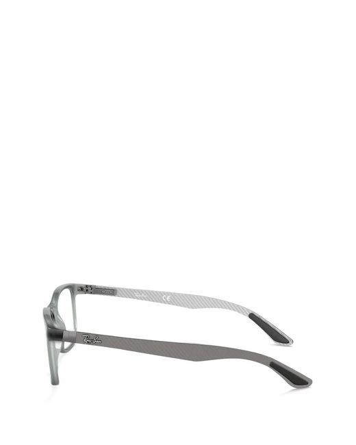 Ray-Ban Gray Square-Frame Glasses