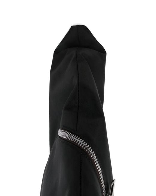 Rick Owens Black Bottines En Cuir for men