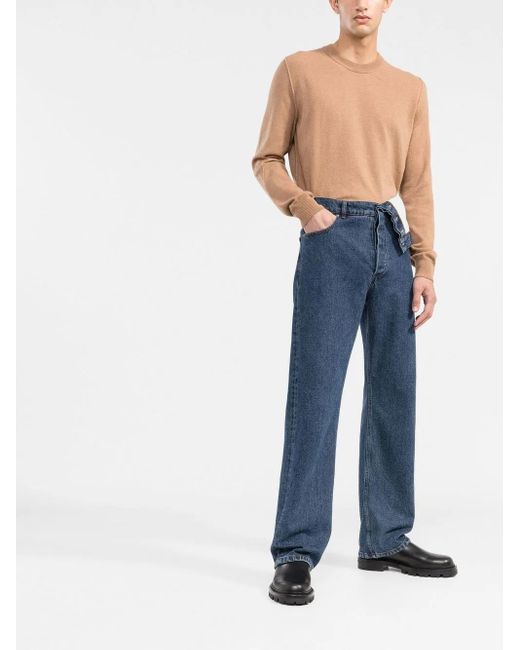 Maison Margiela Natural Crew-Neck Cashmere Jumper for men