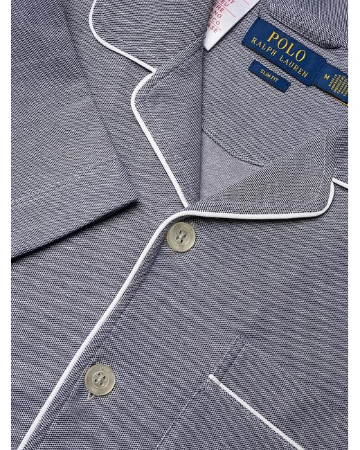 Polo Ralph Lauren Blue Pyjama À Liserés Contrastants for men