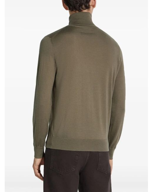 Zegna Green Cashseta Jumper for men
