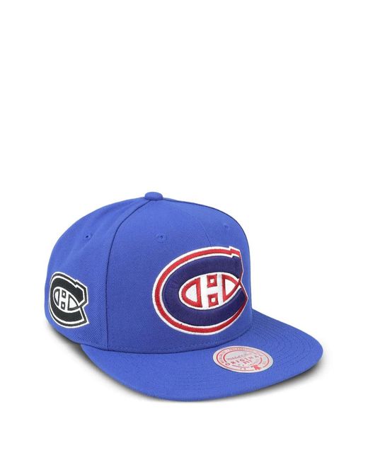 Mitchell & Ness Blue Montreal Canadiens Nhl Alternate Flip Snapback Cap for men