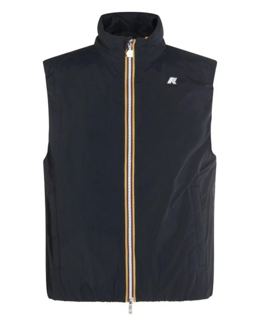 Gilet Valen Stretch Dot À Fermeture Zippée K-Way pour homme en coloris Blue