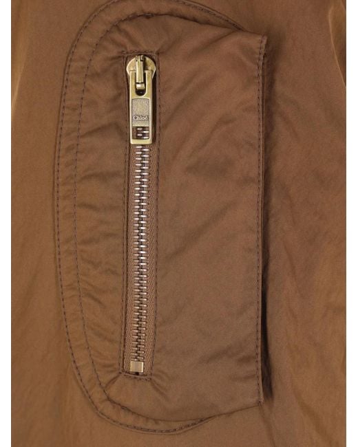 Chloé Brown Bomber Jacket
