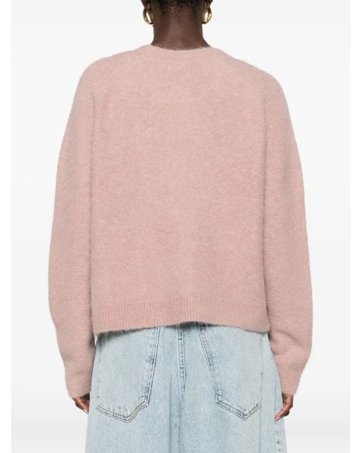 Vince Red Crew-Neck Sweater