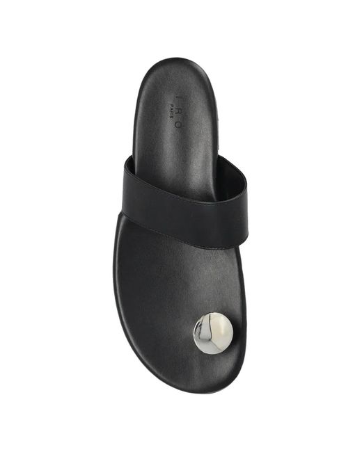 IRO White Stud Leather Sandals