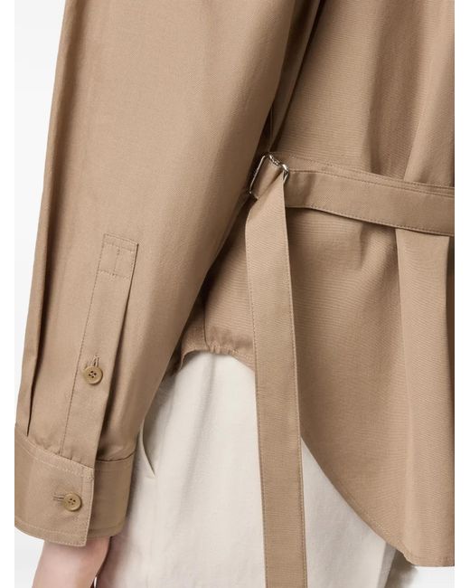 Tod's Natural Long-Sleeve Buttoned Shirt