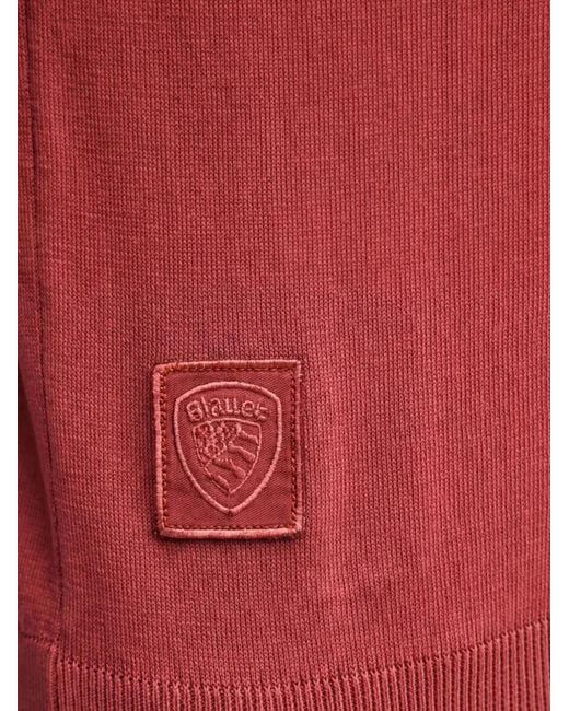 Polo Con Botones Blauer de hombre de color Red