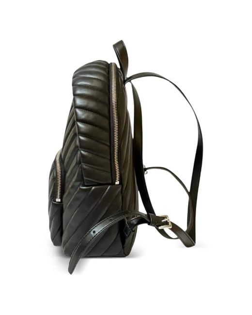 Michael Kors Black Medium Erin Quilted Backpack