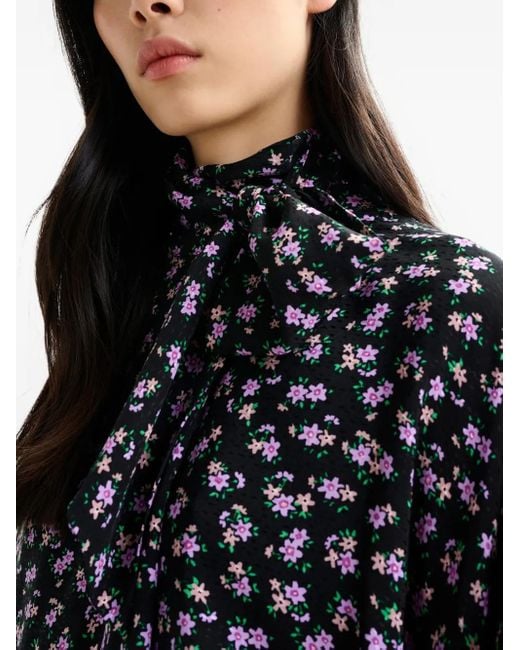 Vestido midi con estampado floral Essentiel Antwerp de color Blue