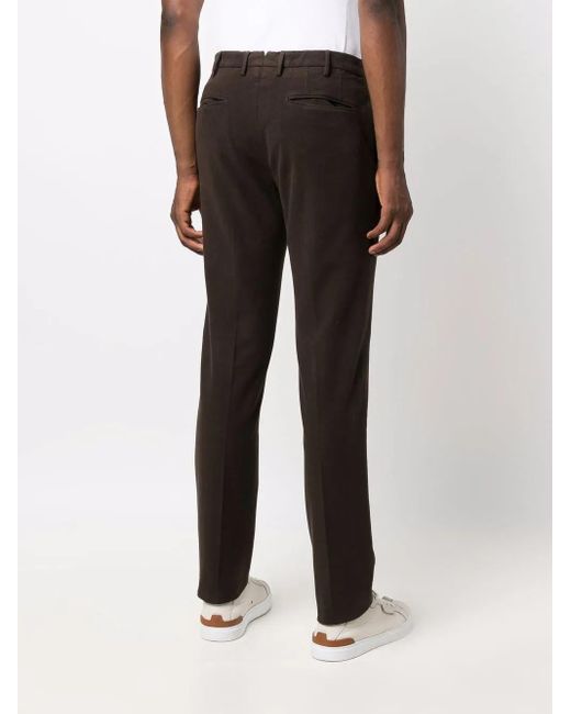 Incotex Black Slim-Cut Chinos for men