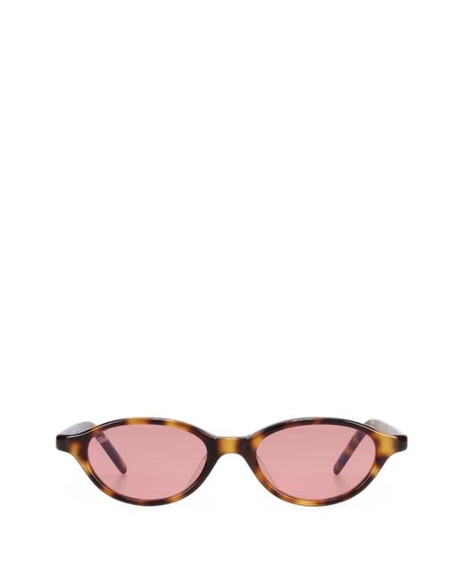 AKILA Pink Alien Oval-Frame Sunglasses