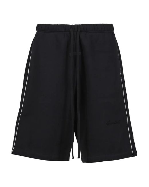 Fear Of God Black Cotton Blend Running Shorts for men