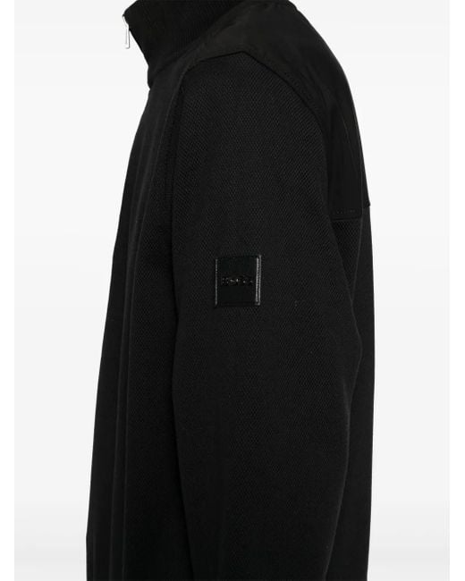 Boss Black Half-Zip Sweatshirt for men
