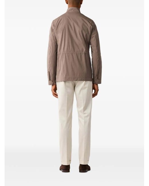 Hackett Brown Veste Militaire À Patch Velospeed for men
