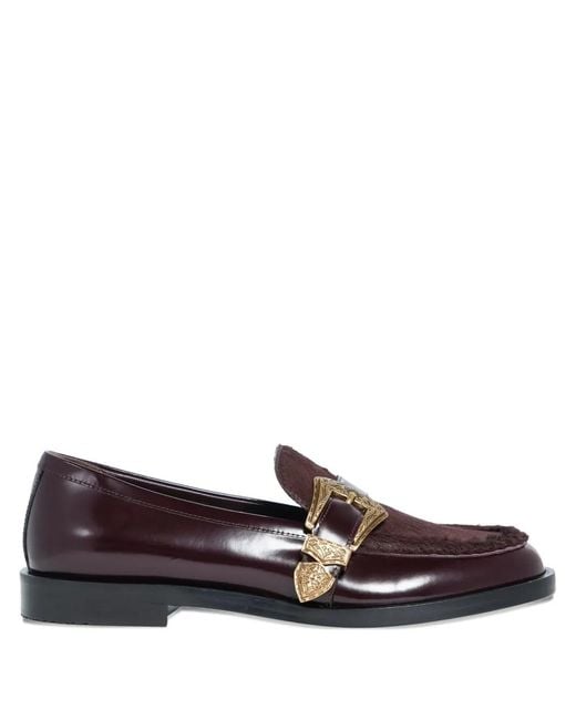 Roberto Festa Brown Lira Pony-Skin Buckle Loafers