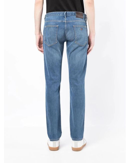 Emporio Armani Blue Denim Cotton Jeans for men