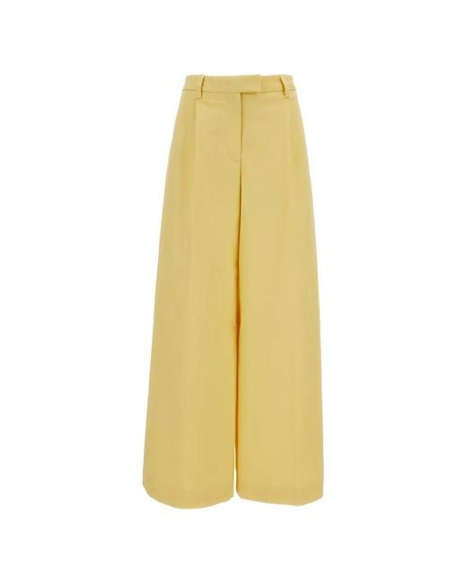 Thelatest Yellow Pleated Trousers