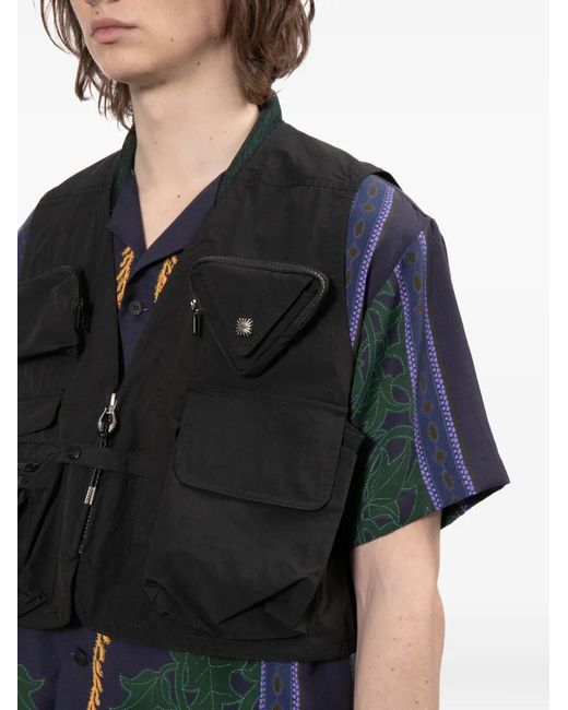 Toga Black Ripstop Vest for men