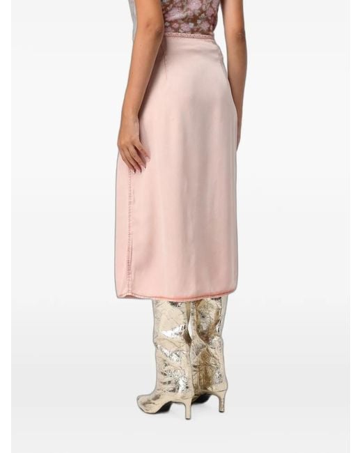 DIESEL Pink O-Rietta Midi Skirt