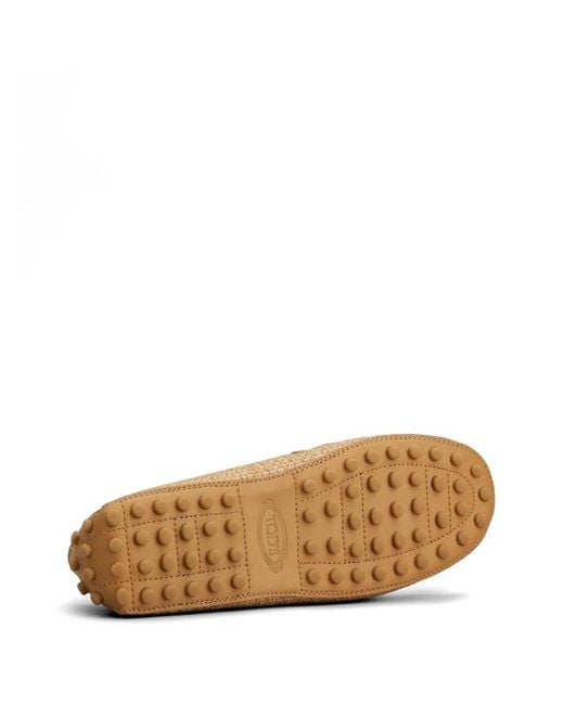 Tod's White Slip-On Donna Tomaia Tessuto