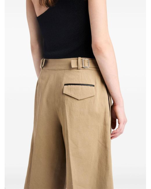 Proenza Schouler Natural Pleated Knee-length Shorts